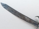 Civil War Period / Antique Blacksmith-Made D-Guard Fighting Knife SOLD - 4 of 13