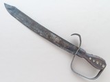 Civil War Period / Antique Blacksmith-Made D-Guard Fighting Knife SOLD - 1 of 13