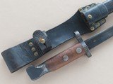 WW1 Dutch Hembrug Model 1895 Mannlicher Rifle Bayonet & Scabbard - 3 of 12