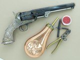 1971 Factory Engraved Navy Arms 1851 Colt Navy .36 Caliber Cap & Ball Revolver w/ Tiffany Style Grips, Fitted Case, & Accessories SALE PENDING - 25 of 25