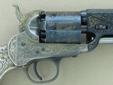 1971 Factory Engraved Navy Arms 1851 Colt Navy .36 Caliber Cap & Ball Revolver w/ Tiffany Style Grips, Fitted Case, & Accessories SALE PENDING - 11 of 25