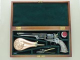1971 Factory Engraved Navy Arms 1851 Colt Navy .36 Caliber Cap & Ball Revolver w/ Tiffany Style Grips, Fitted Case, & Accessories SALE PENDING - 1 of 25