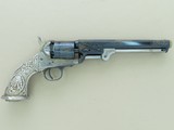 1971 Factory Engraved Navy Arms 1851 Colt Navy .36 Caliber Cap & Ball Revolver w/ Tiffany Style Grips, Fitted Case, & Accessories SALE PENDING - 9 of 25