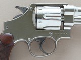 1932 Vintage Smith & Wesson .44 Special Wolf & Klar 3rd Model Hand Ejector Revolver
** Beautiful 1971 Factory Re-Nickel ** SOLD - 7 of 25