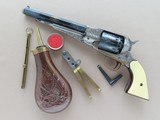 1969 Vintage Navy Arms Factory Engraved Remington Model 1858 Army .44 Cal. Revolver w/ Walnut Case & Accessories
** MINT & Unfired! **
SOLD - 24 of 24