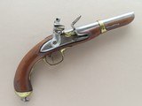 Antique 1820's to 1830's Flintlock Belgian / French Mre. Rle. de St. Etienne .71 Caliber Officer's Cavalry Pistol - 1 of 24