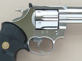 1986 Polished Stainless Steel Colt King Cobra .357 Magnum Revolver w/ Box & Paperwork
** Stunning Mirror-Bright Polish ** SOLD - 8 of 25