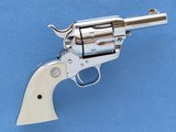 Colt Sheriff's Model Single Action, Ivory Grips, Cal. .44/40, 3 Inch Barrel, Nickel Finished
** SOLD ** - 2 of 5