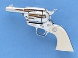 Colt Sheriff's Model Single Action, Ivory Grips, Cal. .44/40, 3 Inch Barrel, Nickel Finished
** SOLD ** - 3 of 5