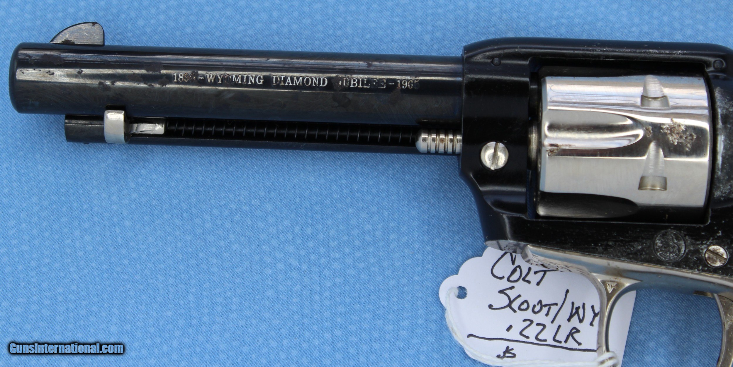 Colt Scout Wyoming Diamond Jubilee Commemorative 22 Lr Sold 4038