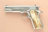 **Bright Stainless Steel** Colt Government Model 1911 Series 80 MK IV **1988 Mfg** - 1 of 24