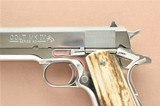 **Bright Stainless Steel** Colt Government Model 1911 Series 80 MK IV **1988 Mfg** - 3 of 24