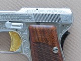 1958 Factory Engraved Chrome Plated Beretta Model 418 Panther .25 ACP Pistol w/ Case, Manual, & Paperwork
** Scarce & Beautiful! ** - 5 of 25