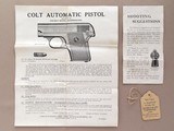 Colt Vest Pocket Model 1908, Cal. .25 ACP, 1931 Vintage SOLD - 14 of 14