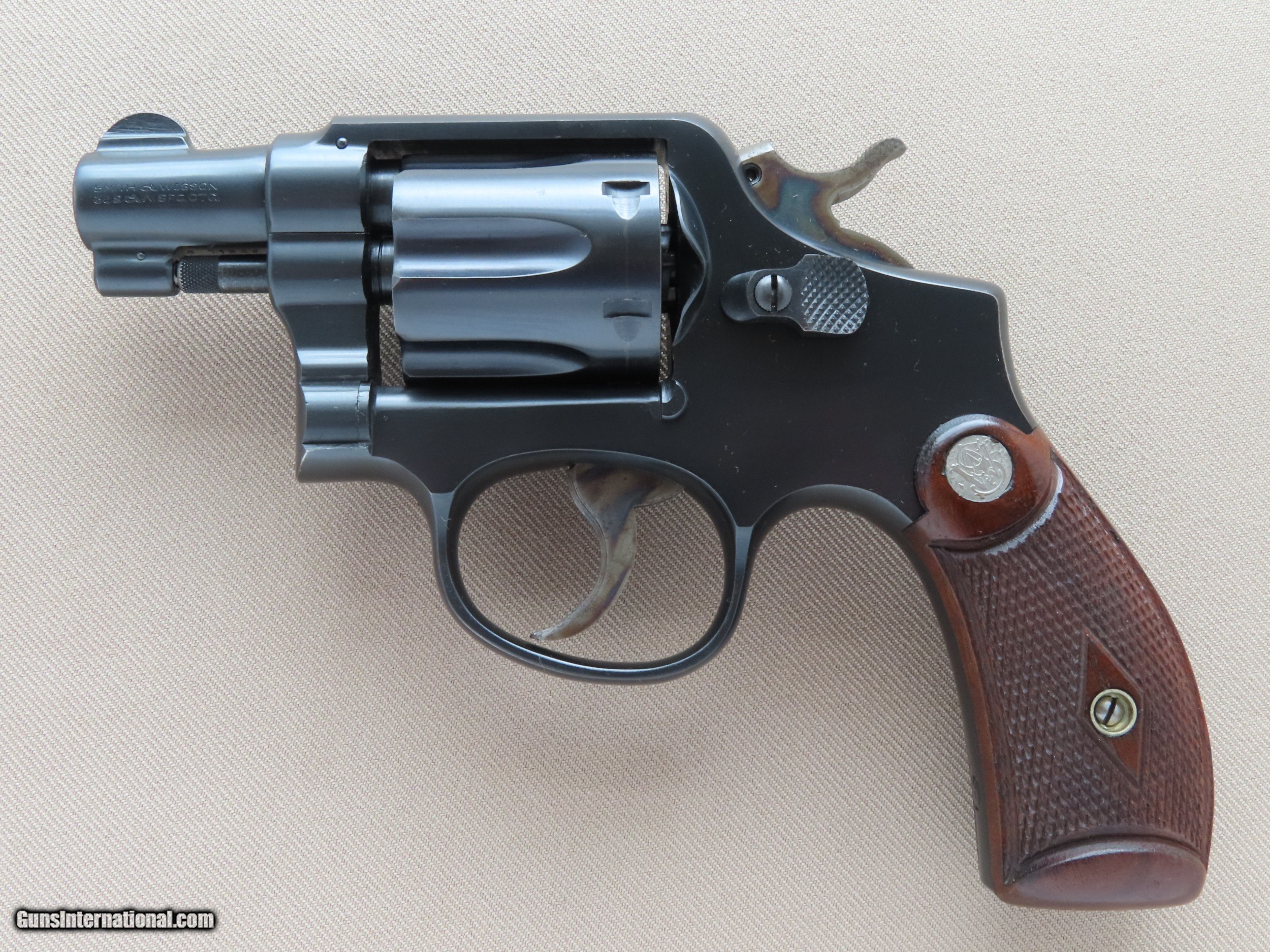 1948 Vintage Smith And Wesson Military And Police 38 Special Revolver W 2 Barrel And Round Butt 7497