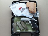 Stainless Walther PPK/S .380 ACP Pistol w/ Original Box, 3 Extra Mags, & Galco Pocket Holster
** Minty Clean Example ** SOLD - 24 of 25