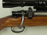 1966 Paul Jaeger Deluxe Custom 98 Mauser Sporter in .358 Norma Magnum w/ period Leupold Scope, Gun-Ho Case, & Hat SALE PENDING - 7 of 25