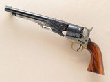Italian Made Uberti Colt 1860 Army, Engraved with Walnut Grips, .44 Cal. Percussion - 10 of 12