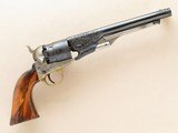 Italian Made Uberti Colt 1860 Army, Engraved with Walnut Grips, .44 Cal. Percussion - 2 of 12