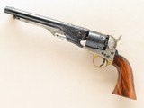 Italian Made Uberti Colt 1860 Army, Engraved with Walnut Grips, .44 Cal. Percussion - 1 of 12