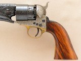 Italian Made Uberti Colt 1860 Army, Engraved with Walnut Grips, .44 Cal. Percussion - 3 of 12