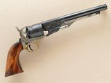 Italian Made Uberti Colt 1860 Army, Engraved with Walnut Grips, .44 Cal. Percussion - 11 of 12