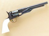 Italian Made Uberti Colt 1860 Army, Engraved/Gold Inlay with Faux Ivory Grips, .44 Cal. Percussion - 2 of 12