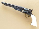 Italian Made Uberti Colt 1860 Army, Engraved/Gold Inlay with Faux Ivory Grips, .44 Cal. Percussion - 10 of 12