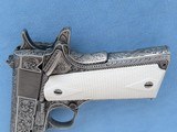Weldon Lister Engraved Colt Commander Model, Cal. .45 ACP, with Double Diamond Checkered Ivory Grips - 8 of 12