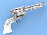Extraordinary Dennis Kies Engraved Colt SAA, Cal .45 LC, built on Rare Colt Factory Screwless Frame - 14 of 15