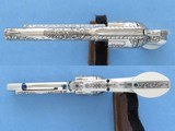 Extraordinary Dennis Kies Engraved Colt SAA, Cal .45 LC, built on Rare Colt Factory Screwless Frame - 10 of 15
