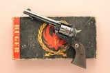 Ruger Old Model Single Six .22LR Original Box & Receipt Mfg.1954 2nd year production Flat Gate Serrated Front Sight **Serial Number 751** - 1 of 20