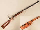 Pedersoli 1874 Sharps Rifle, Cal. .45-120, 34 Inch Barrel, with Tooled Leather Case - 1 of 21