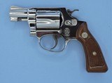 SMITH AND WESSON MODEL 36 CHIEFS SPECIAL WITH BOX, PAPERS AND CLEANING BRUSH MANUFACTURED IN 1973 **NICKEL**SOLD** - 9 of 23
