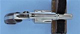 SMITH AND WESSON MODEL 36 CHIEFS SPECIAL WITH BOX, PAPERS AND CLEANING BRUSH MANUFACTURED IN 1973 **NICKEL**SOLD** - 15 of 23