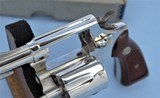 SMITH AND WESSON MODEL 36 CHIEFS SPECIAL WITH BOX, PAPERS AND CLEANING BRUSH MANUFACTURED IN 1973 **NICKEL**SOLD** - 23 of 23