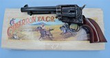 CIMARRON FRONTIER MODEL WITH MATCHING BOX MINT, UNFIRED CHAMBERED IN 44WCF SOLD - 1 of 16