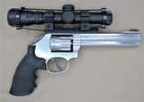 SMITH AND WESSON MODEL 617-6 WITH SCOPE, SPEED LOADED AND MATCHING BOX .22LR SOLD - 11 of 25