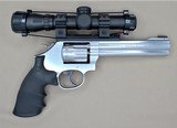 SMITH AND WESSON MODEL 617-6 WITH SCOPE, SPEED LOADED AND MATCHING BOX .22LR SOLD - 9 of 25