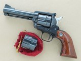 1971 Vintage 3-Screw Ruger Blackhawk Convertible Revolver w/ .357 Magnum & 9mm Cylinders
** All-Original & Un-Modified 4 & 5/8ths" Gun ** SOLD - 1 of 23