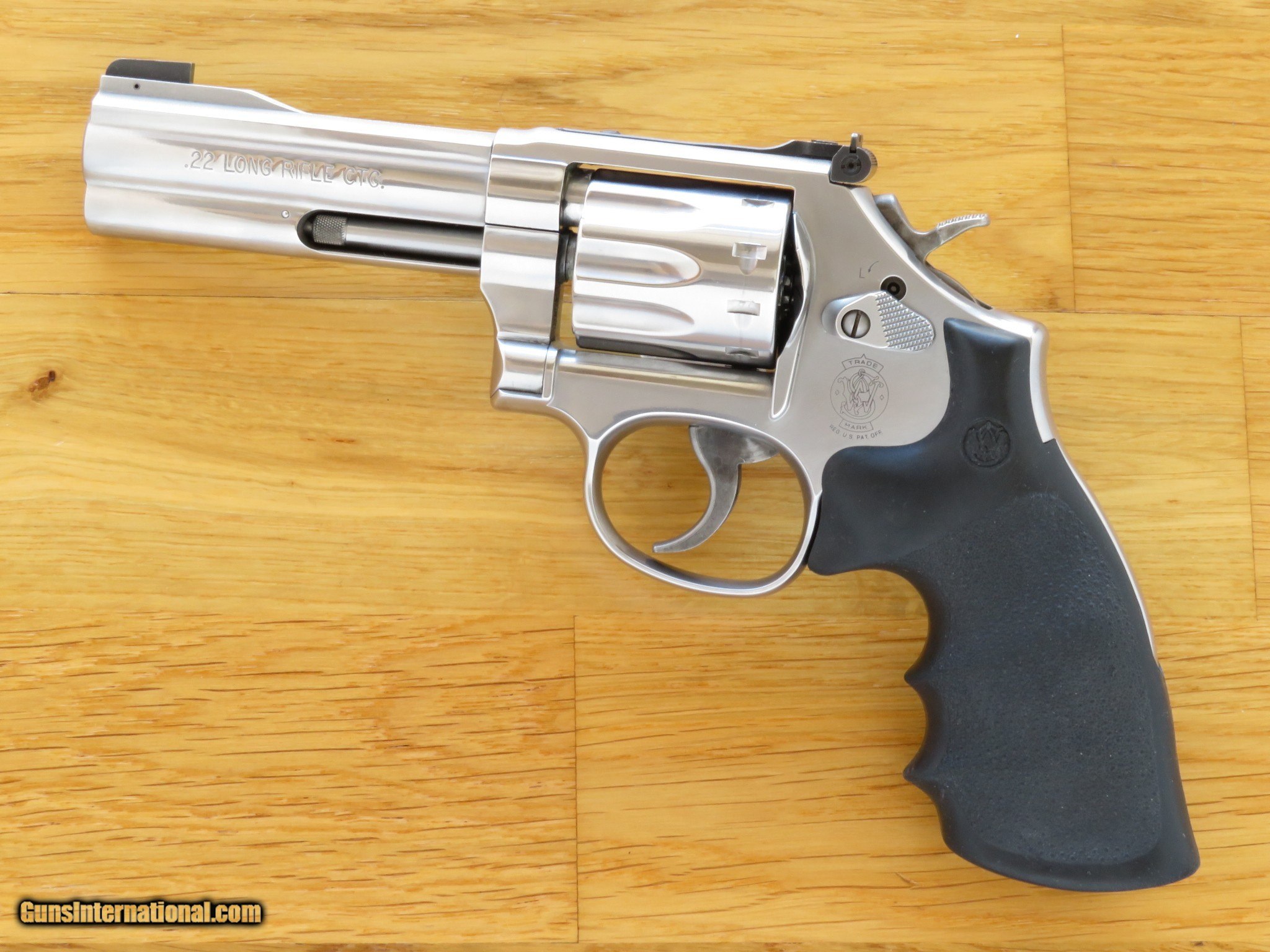 Smith And Wesson Model 617 K 22 Masterpiec Stainless Cal 22 Lr 4 Inch Barrel 10 Shot Cylinder 