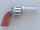 2002 Stainless Ruger New Model Single Six Bisley in .22LR w/ Box, Manual, Etc. ** RARE Davidsons Exclusive Non-Catalog Model ** - 7 of 25