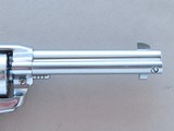 2002 Stainless Ruger New Model Single Six Bisley in .22LR w/ Box, Manual, Etc. ** RARE Davidsons Exclusive Non-Catalog Model ** - 10 of 25