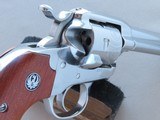 2002 Stainless Ruger New Model Single Six Bisley in .22LR w/ Box, Manual, Etc. ** RARE Davidsons Exclusive Non-Catalog Model ** - 21 of 25