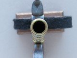 Antique British Brass Cannon Barrel .45 Caliber Flintlock Pocket Pistol by I. Parr** Spectacular Silver Wire Inlay and Superb Design ** - 21 of 25