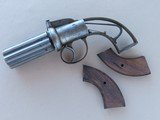 1840's Vintage British .40 Caliber Pepperbox Percussion Revolver** Beautiful Original Pepperbox In Very Fine Condition ** - 20 of 25