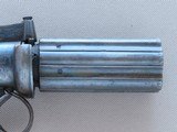 1840's Vintage British .40 Caliber Pepperbox Percussion Revolver** Beautiful Original Pepperbox In Very Fine Condition ** - 8 of 25