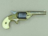 Circa 1864 Moore's Patent Firearms Company Factory Engraved & Gold Washed Front-Loading Revolver w/ Ivory Grips ON HOLD - 5 of 25