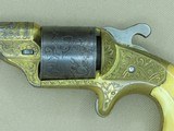 Circa 1864 Moore's Patent Firearms Company Factory Engraved & Gold Washed Front-Loading Revolver w/ Ivory Grips ON HOLD - 3 of 25