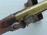Antique British Martial .69 Caliber Thomas Ketland & Co. Flintlock Belt Pistol w/ Brass Barrel - 12 of 24